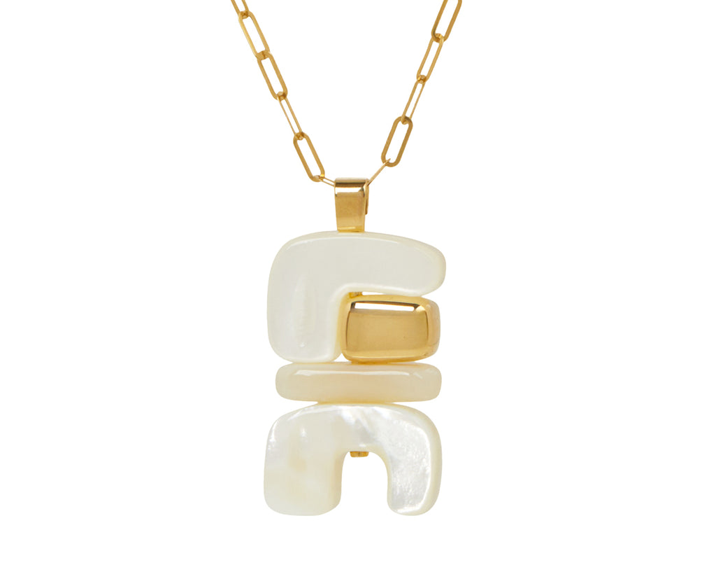 Mother-of-Pearl Water Totem Pendant ONLY