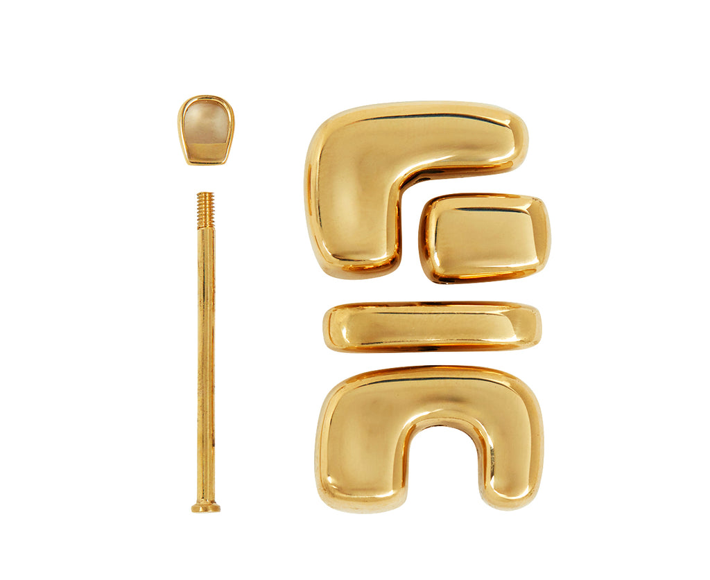 Mother-of-Pearl and Ruby Water Totem Pendant ONLY - TWISTonline 