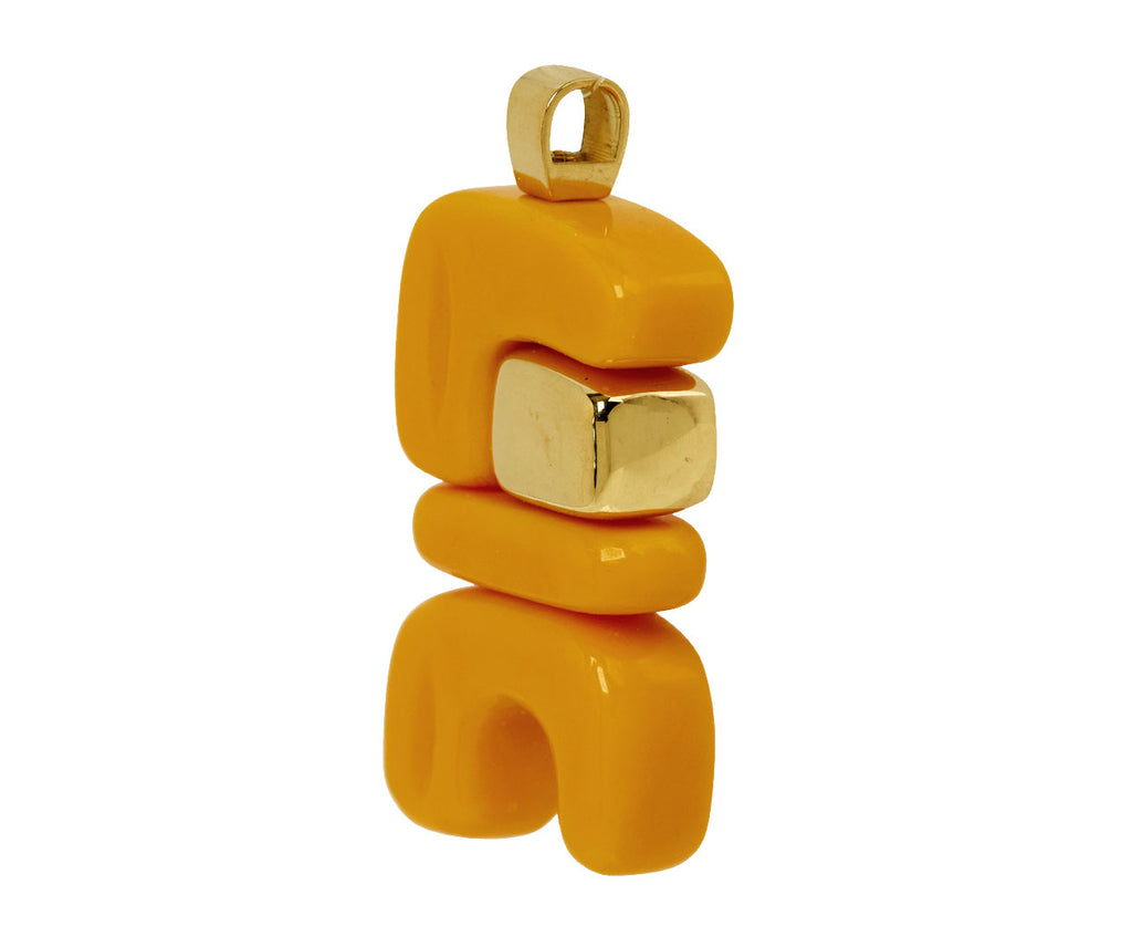 Orange Opal Fire Totem Pendant ONLY