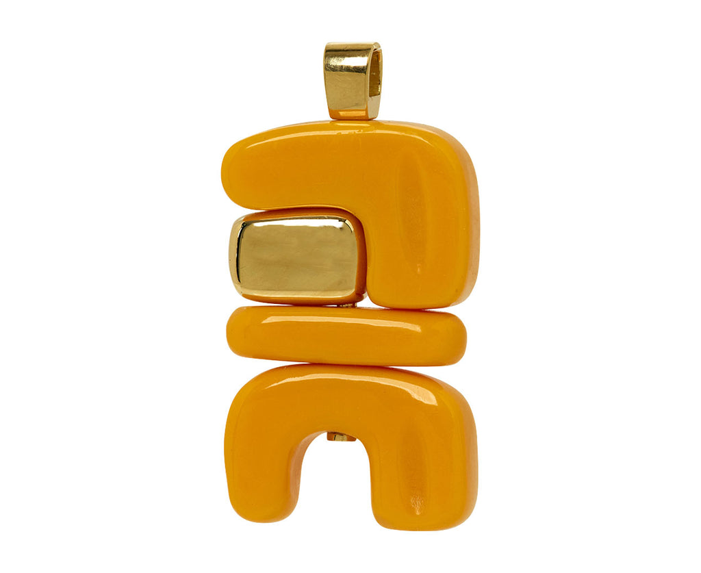 Orange Opal Fire Totem Pendant ONLY