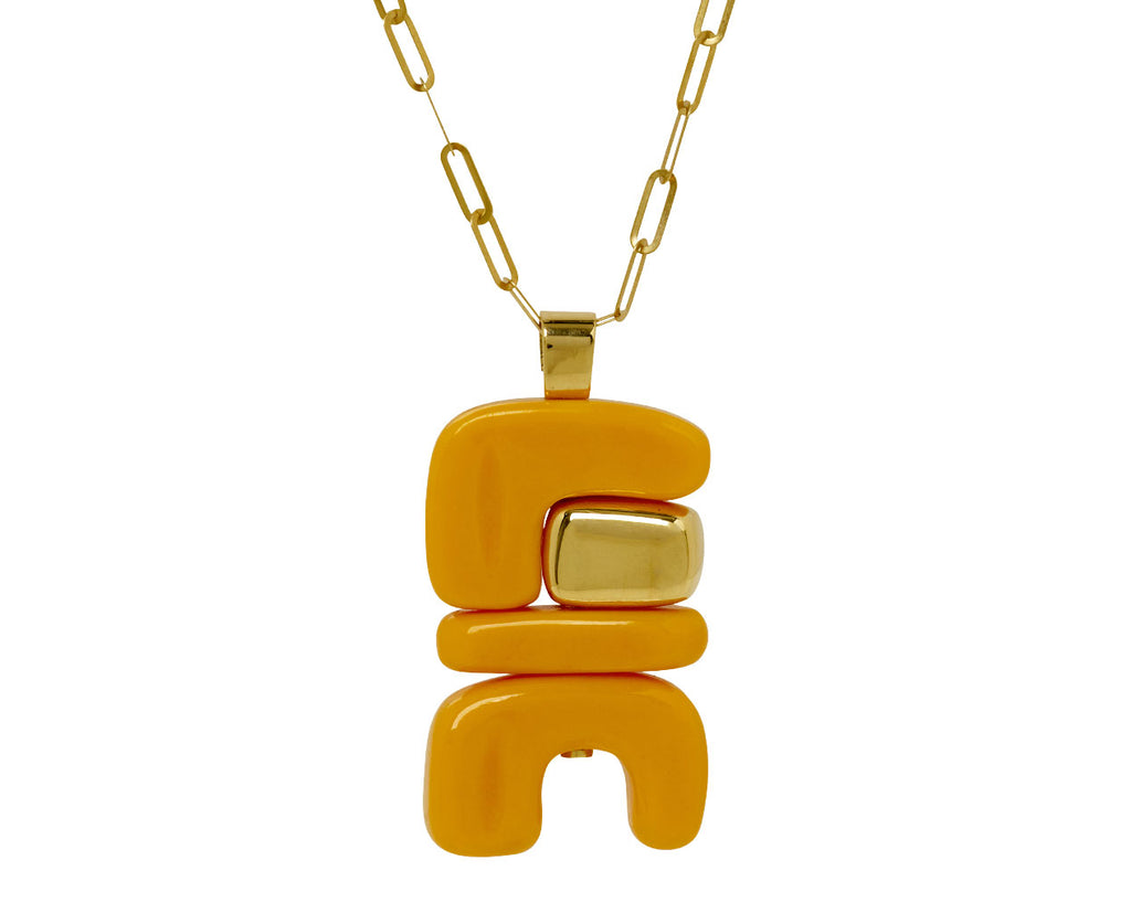 Orange Opal Fire Totem Pendant ONLY