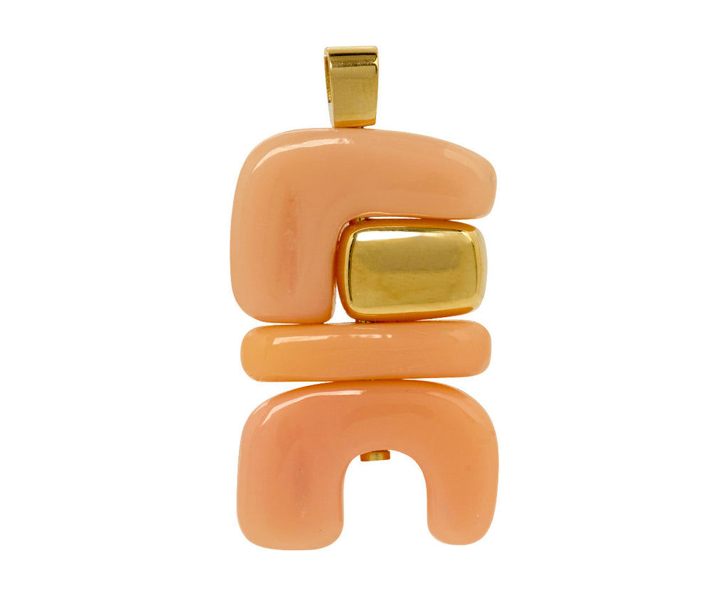 Pink Opal Fire Totem Pendant ONLY