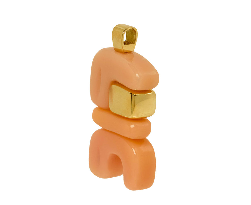 Pink Opal Fire Totem Pendant ONLY