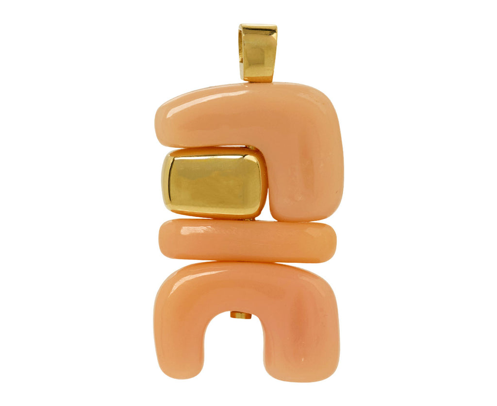 Pink Opal Fire Totem Pendant ONLY