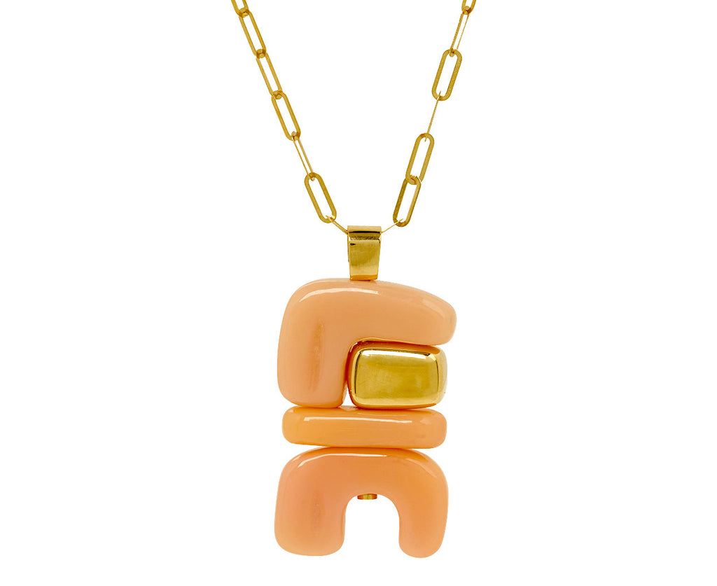 Pink Opal Fire Totem Pendant ONLY