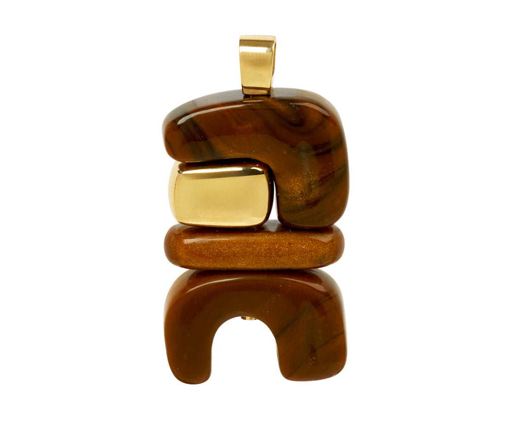 Tiger's Eye Fire Totem Pendant ONLY - TWISTonline 