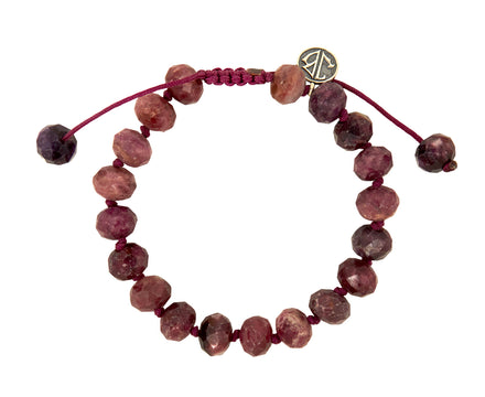 Pink Tourmaline Beaded Bracelet