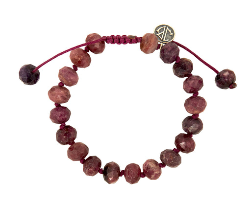 Pink Tourmaline Beaded Bracelet