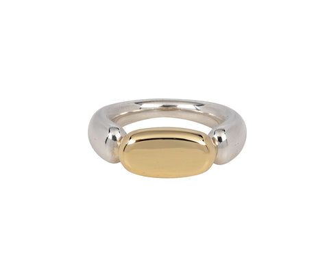 Kloto Gold and Silver Stone Ring