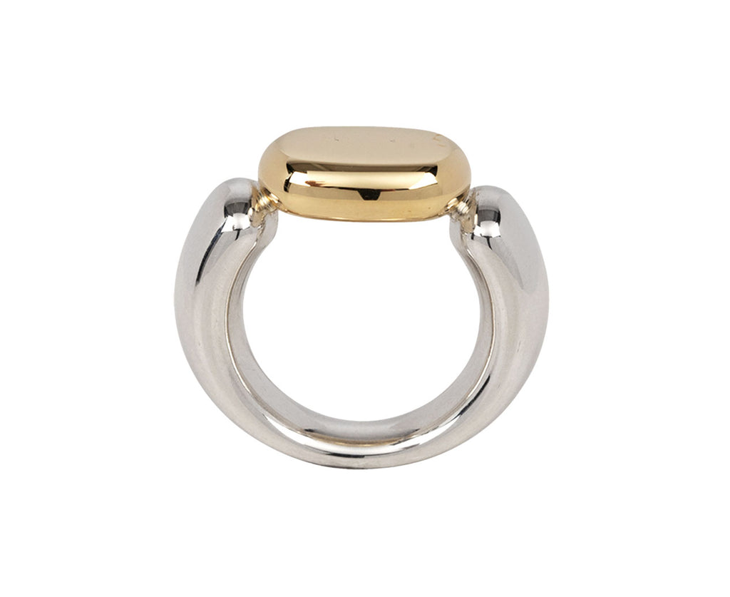 Kloto Silver and Gold Ton Ring Top