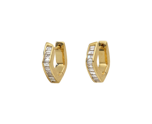 Baguette Diamond Georgie Hoop Earrings