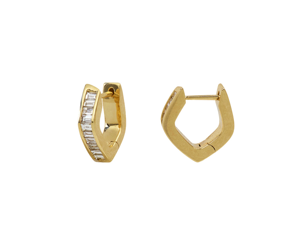 Baguette Diamond Georgie Hoop Earrings