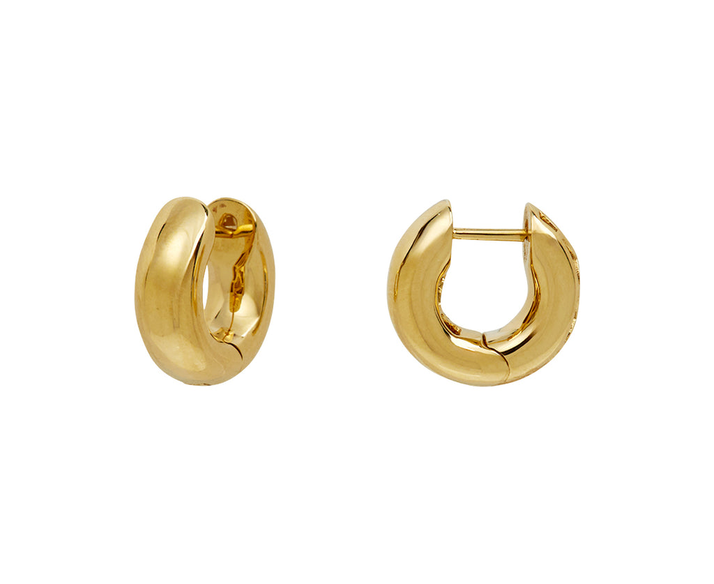 Anita Ko Cosmo Huggie Hoop Earrings Side View