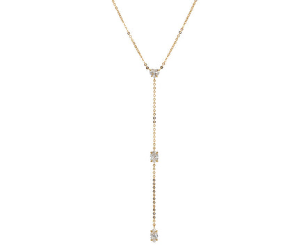 Anita Ko Mixed Shape Diamond Short Lariat Necklace