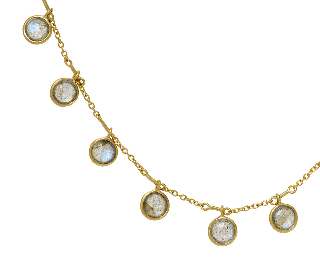Kothari Elements Labradorite Demi Fringe Necklace - Closeup