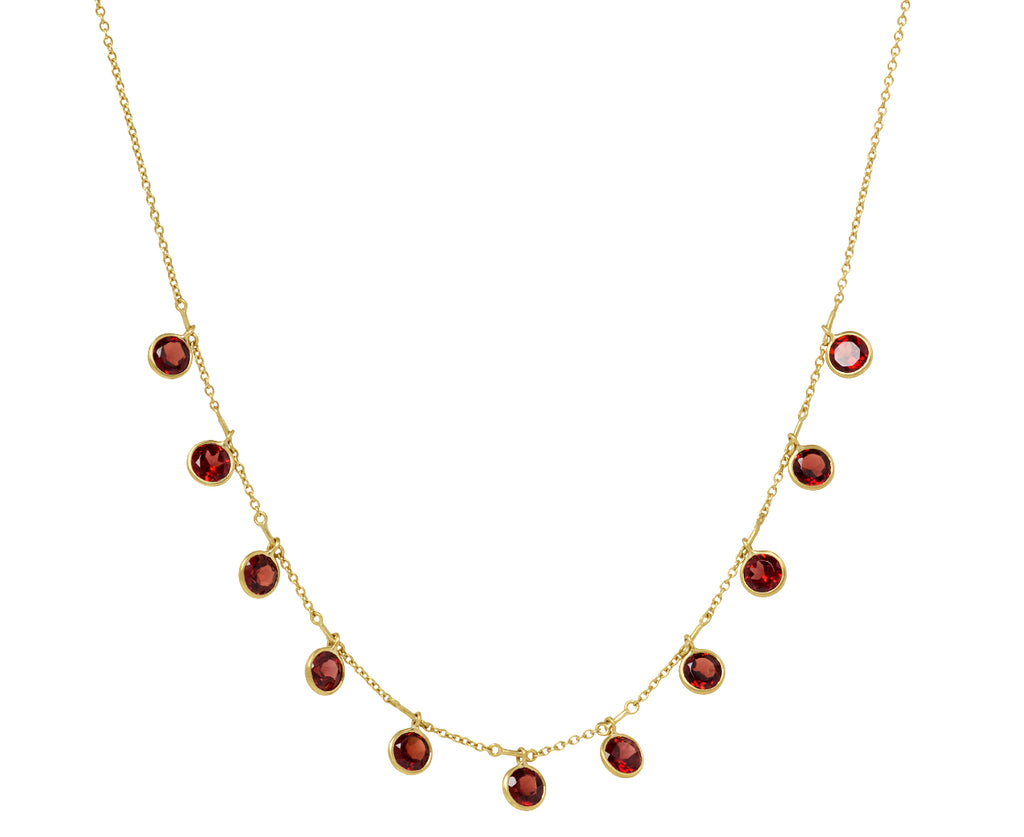 Kothari Elements Garnet Demi Fringe Necklace