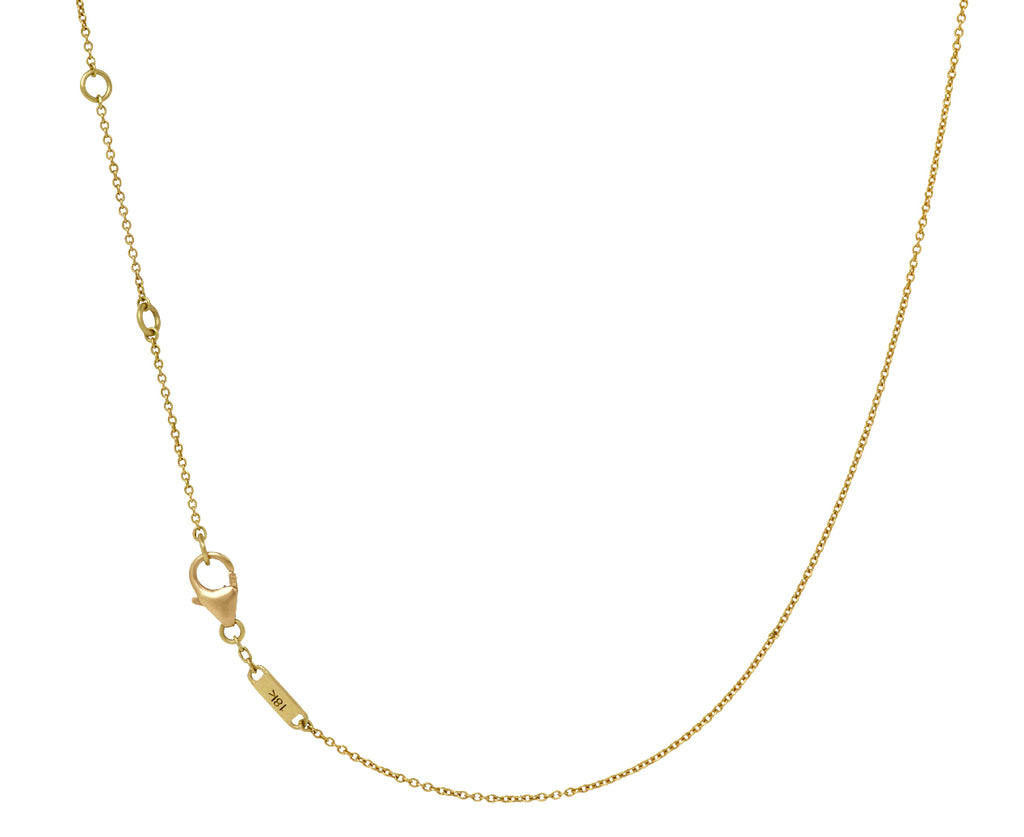 Kothari Elements Black Moonstone Half Moon Necklace - Closure