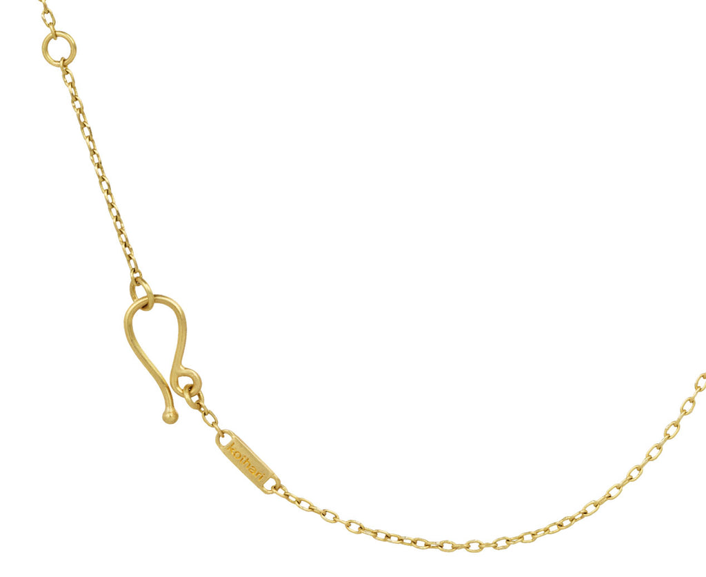 Prehnite Graduated Petal Demi Fringe Necklace