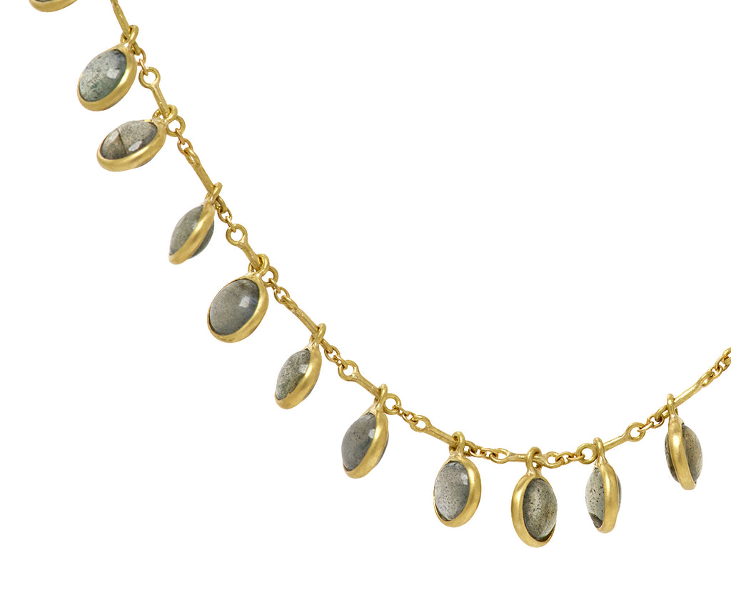Kothari Elements Labradorite Demi Fringe Necklace - Closeup