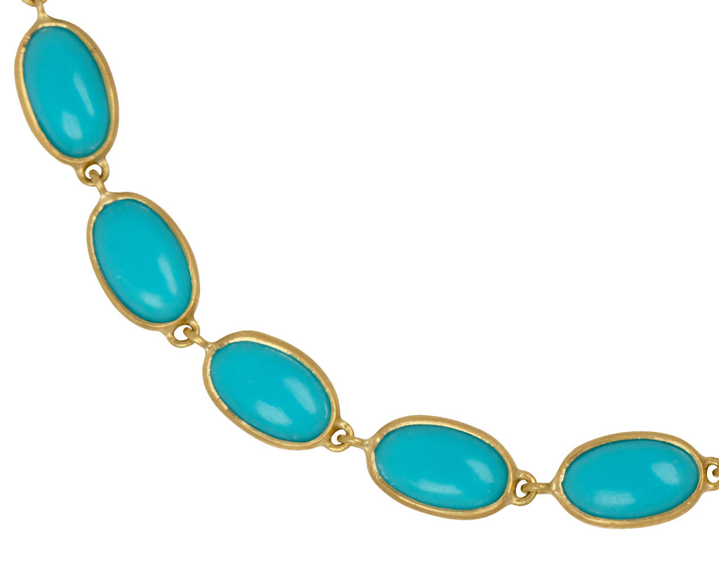 Oval Turquoise Inline Bracelet