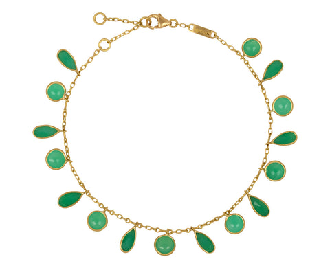 Chrysoprase Fringe Bracelet