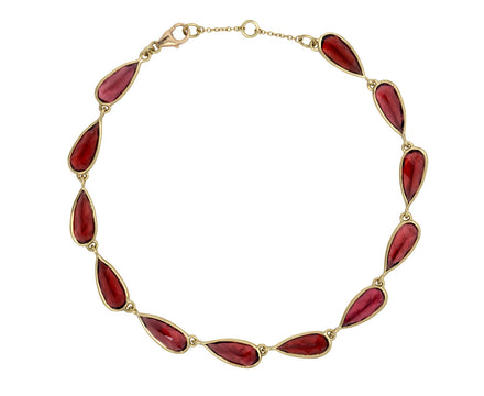 Kothari Elements Garnet Birds-In-A-Line Bracelet