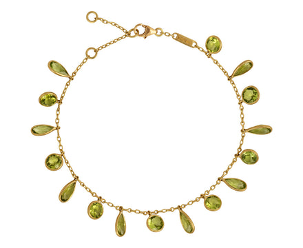 Kothari Elements Peridot Fringe Bracelet