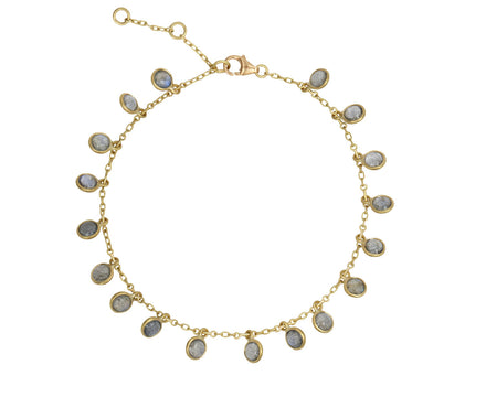 Kothari Elements Labradorite Moon Phase Fringe Bracelet