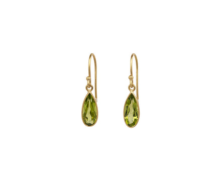 Kothari Elements Small Petal Peridot Earrings