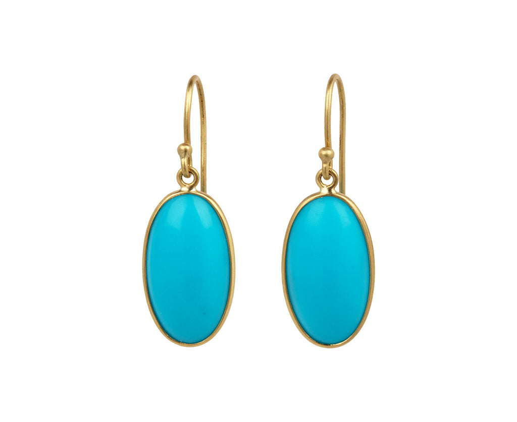 Amazon.com: Turquoise Gold Hoop Earrings for Women,Turquoise Large Oval  Drop Dangle Western Stylish Silver Earrings Jewelry: Clothing, Shoes &  Jewelry