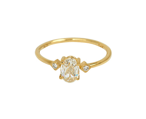 Rose Cut Diamond Deco Ring