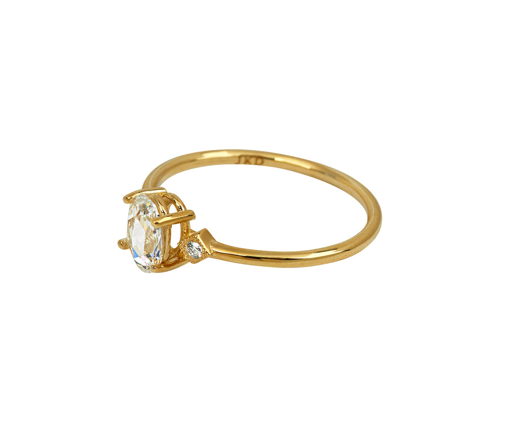 Rose Cut Diamond Deco Ring