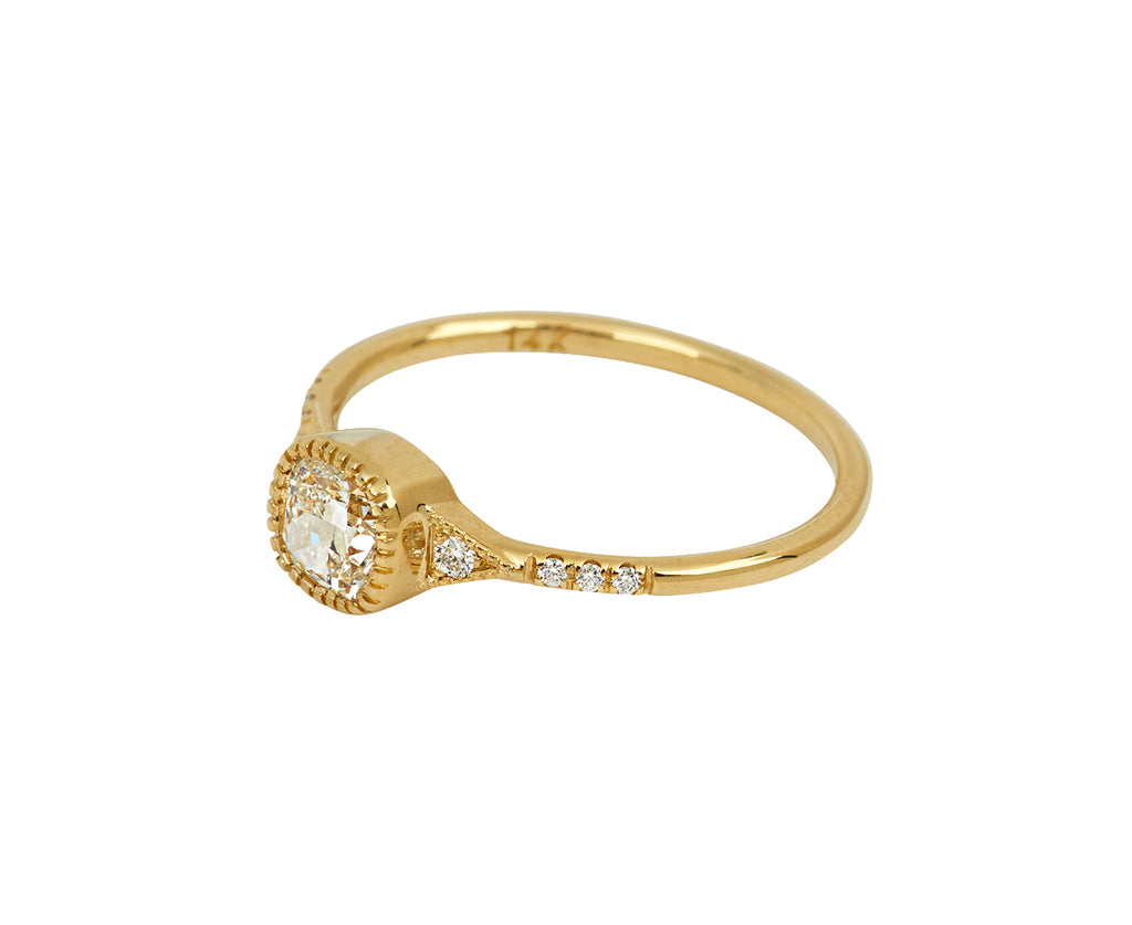 Cushion Cut Diamond Deco Ring
