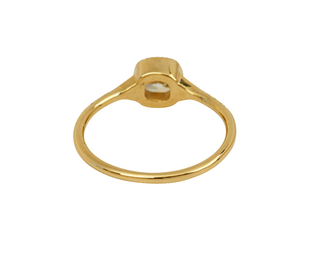Cushion Cut Diamond Deco Ring