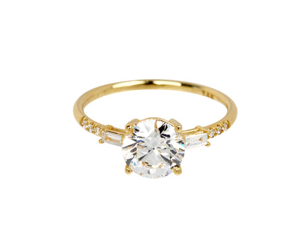 Jennie Kwon Labgrown Diamond Melody Baguette Equilibrium Ring
