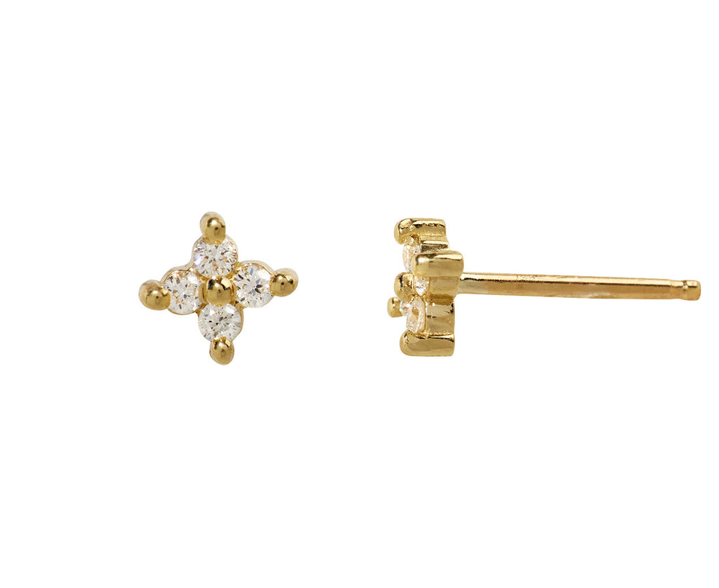 Diamond Sundrop Stud Earrings