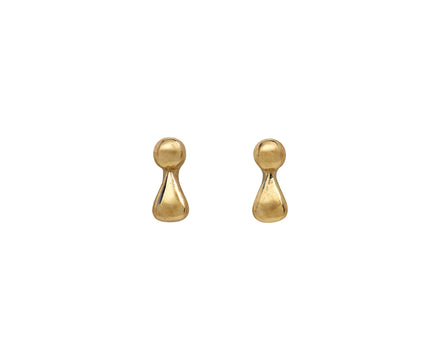 Jennie Kwon Golden Dewdrop Stud Earrings