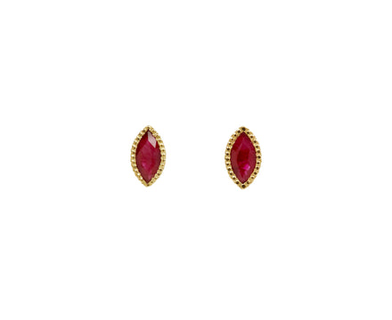 Jennie Kwon Marquise Ruby Stud Earrings