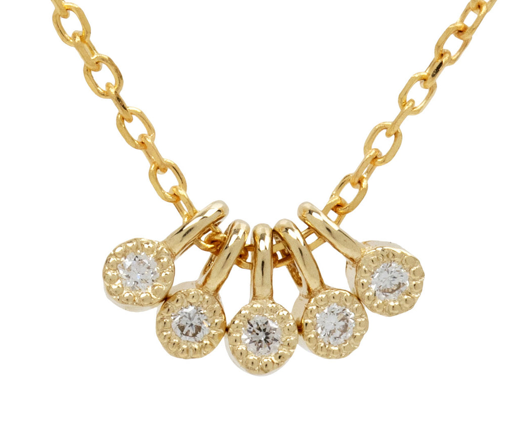 Jennie Kwon Diamond Milestones Pendant Necklace - Closeup