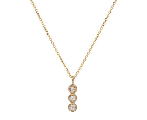 Jennie Kwon 3 Rose Cut Diamond Mazurka Necklace