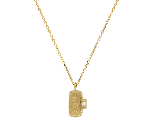 Diamond Signet Necklace