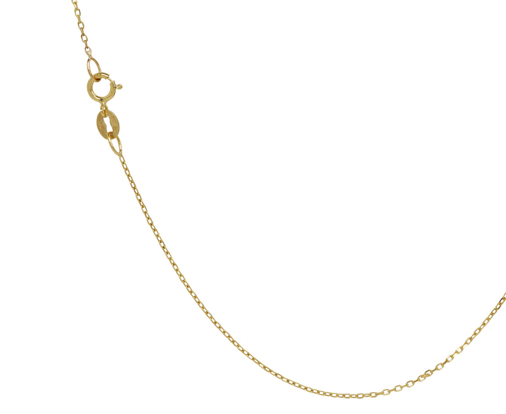 Jennie Kwon Teardrop Blue Sapphire Lento Necklace - Closure