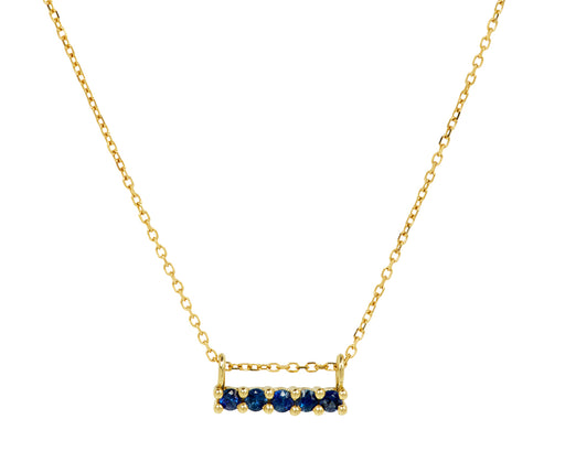 Jennie Kwon Blue Sapphire Pendant Necklace