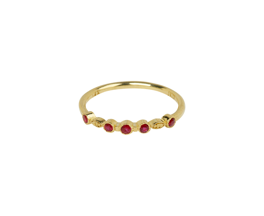 Jennie Kwon Ruby Pebble Leaf Band