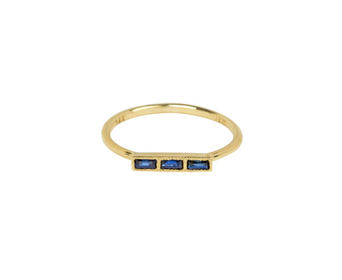 Jennie Kwon Baguette Sapphire Beam Ring
