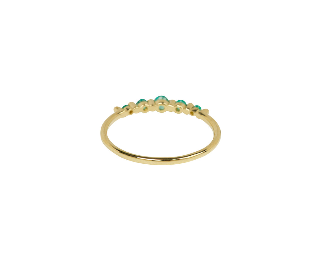 Jennie Kwon Emerald Crown Pebble Band - Back View