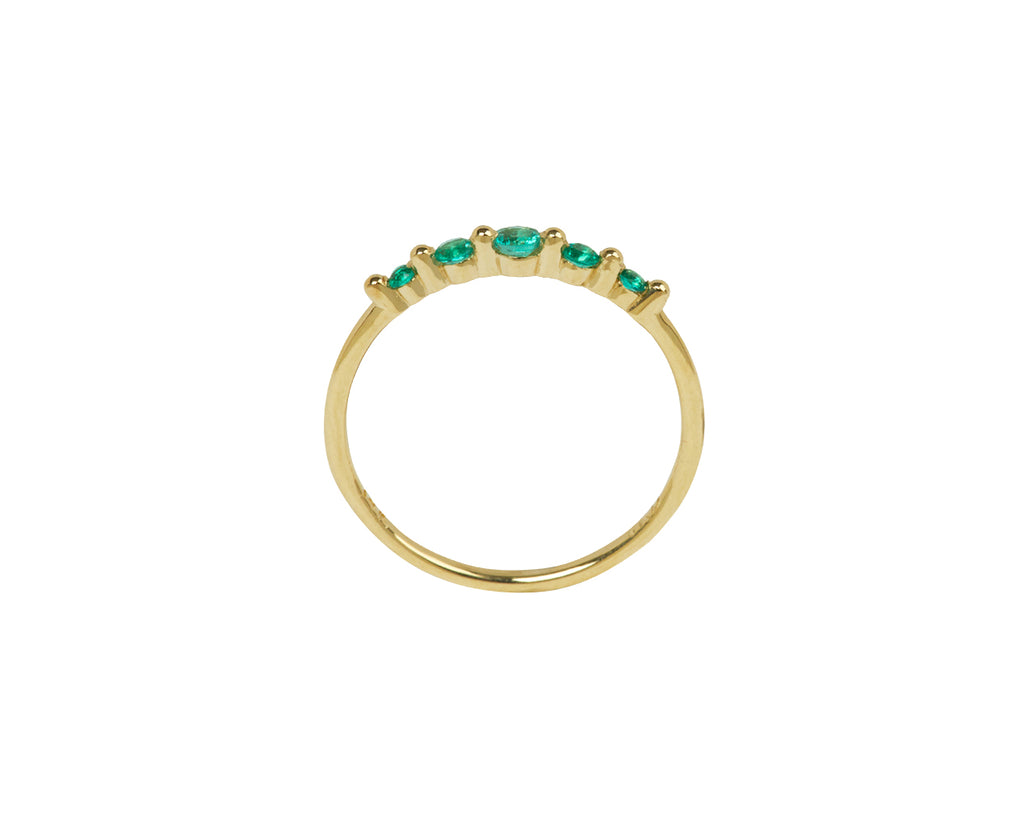Jennie Kwon Emerald Crown Pebble Band - Top Down