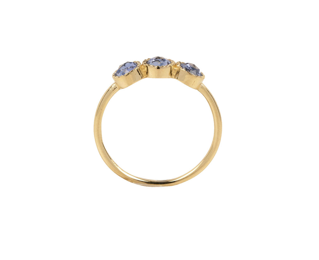 Jennie Kwon Blue Sapphire Aria Ring - Side View