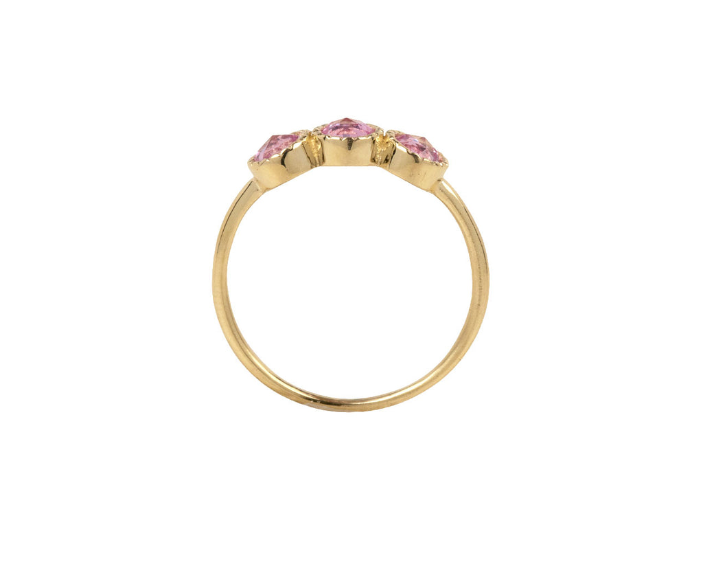 Jennie Kwon Pink Sapphire Aria Ring - Side View