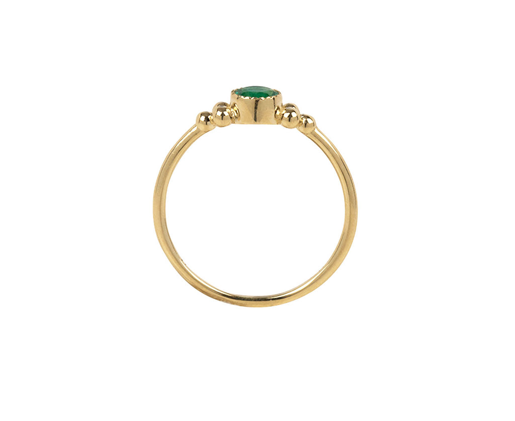 Jennie Kwon Emerald Seville Ring - Side View